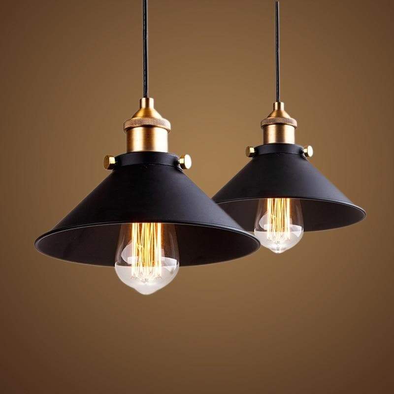 Brass Iron Plated Industrial Pendant Light