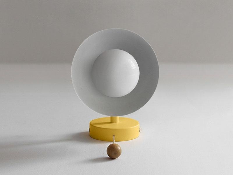 Colorful Wood Globe Wall Lamps