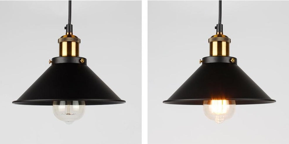 Brass Iron Plated Industrial Pendant Light