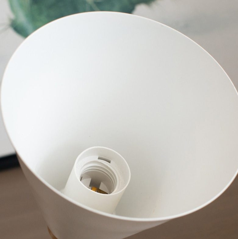Wooden LED Curved Iron Wall Lamp
