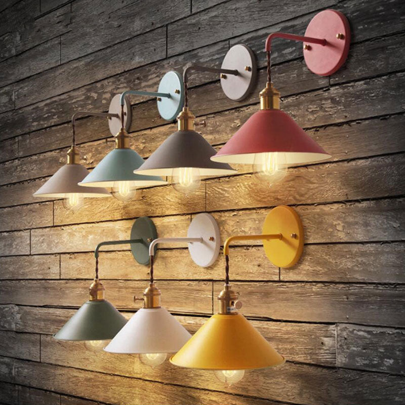 Antique Colored Metal Wall Light