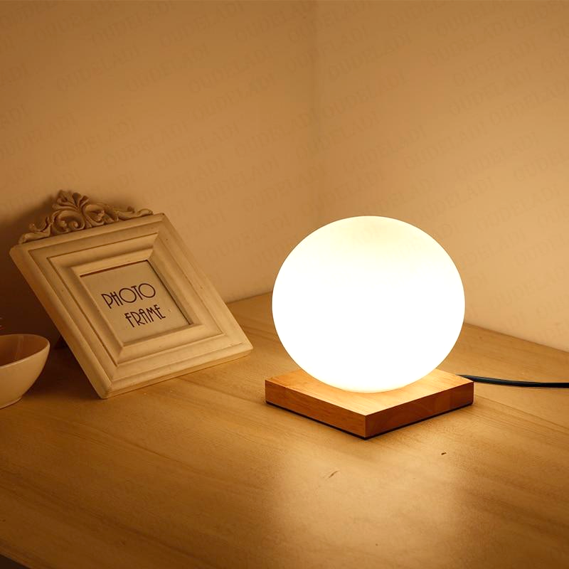 Modern Round Glass Table Lamp