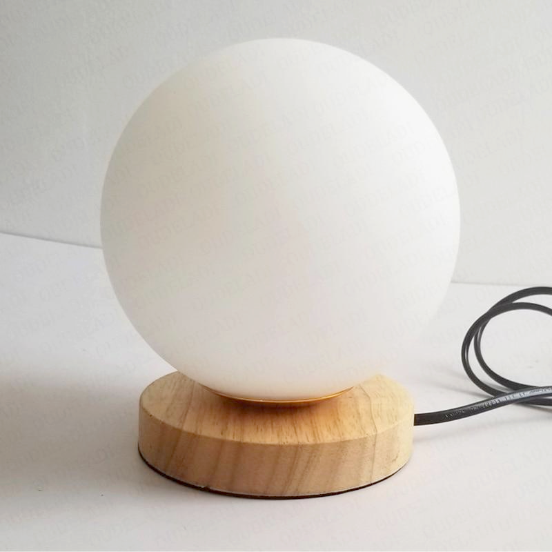 Modern Round Glass Table Lamp