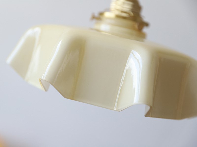 French Glass Floral Pendant Light