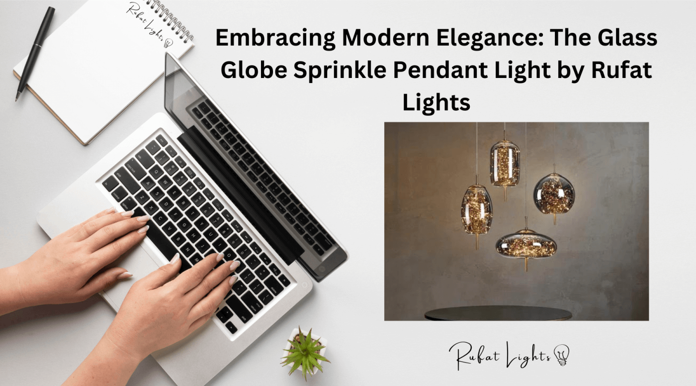 Embracing Modern Elegance: The Glass Globe Sprinkle Pendant Light by Rufat Lights