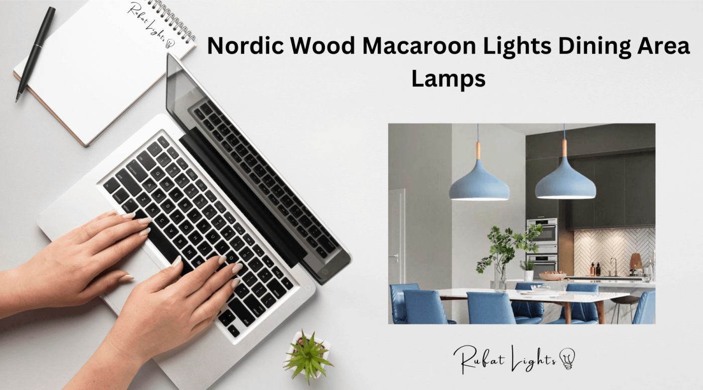 Nordic Wood Macaroon Lights Dining Area Lamps