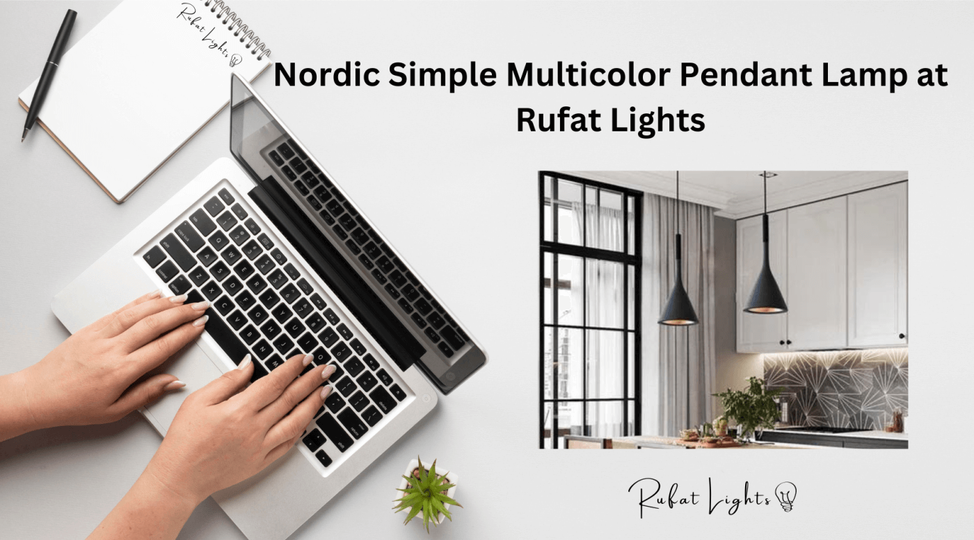 Nordic Simple Multicolor Pendant Lamp at Rufat Lights