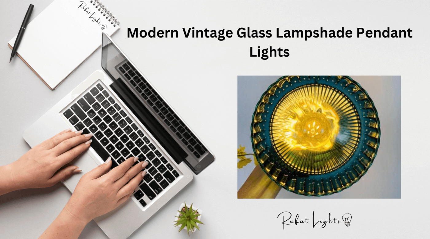 Modern Vintage Glass Lampshade Pendant Lights