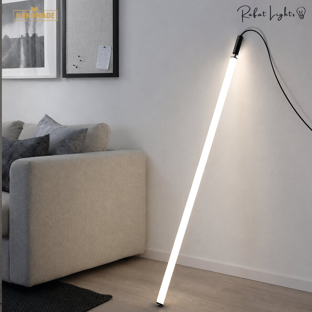 Sleek Modern Long Tube Pendant Light