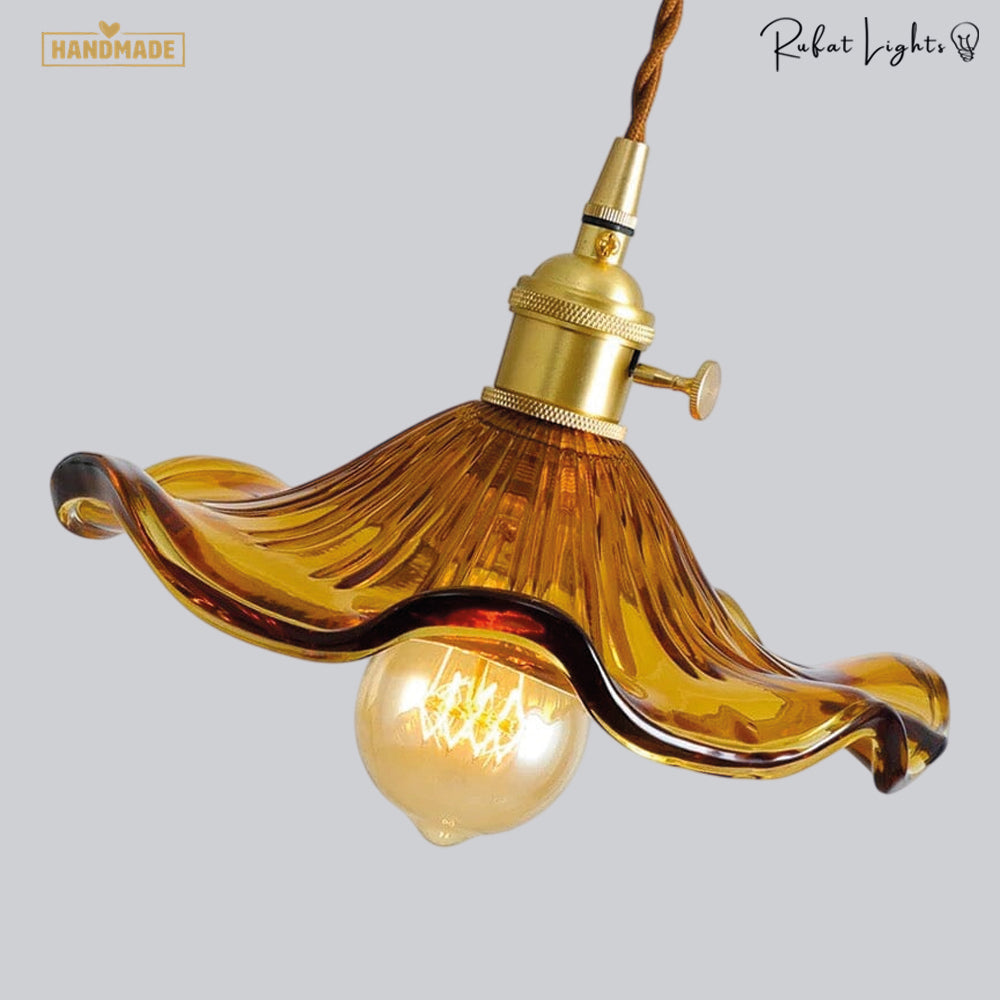 Colorful Glass Copper Edison Pendant Lamp