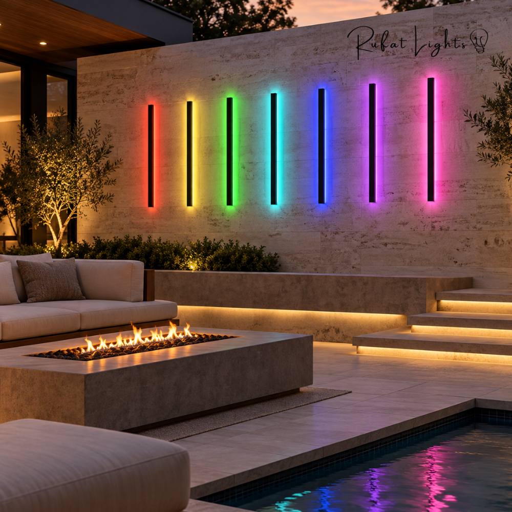 Aluminum Wall LED Light Waterproof Outdoor/Indoor (RGB)