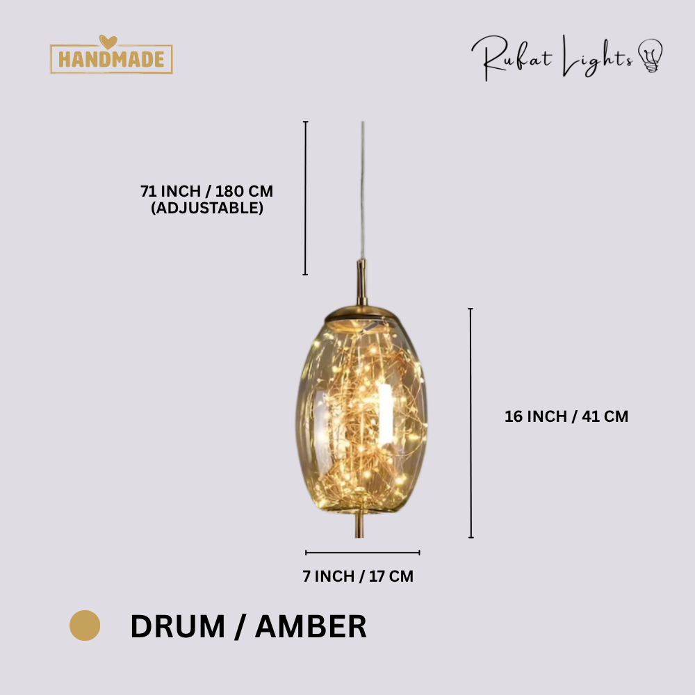 Luxury Glass Globe Sprinkle Pendant Light