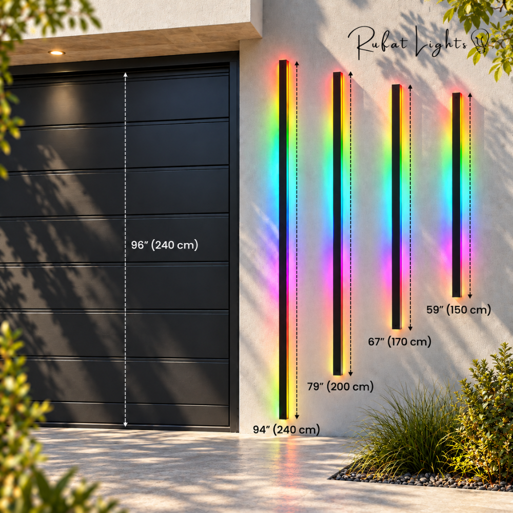 Aluminum Wall LED Light Waterproof Outdoor/Indoor (RGB)