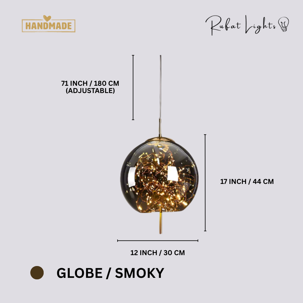 Luxury Glass Globe Sprinkle Pendant Light