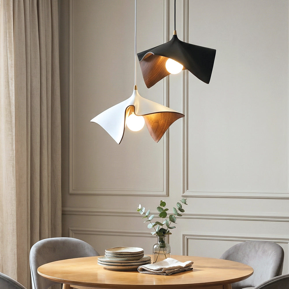 Vintage Wood Grain Ceiling Pendant Lamps