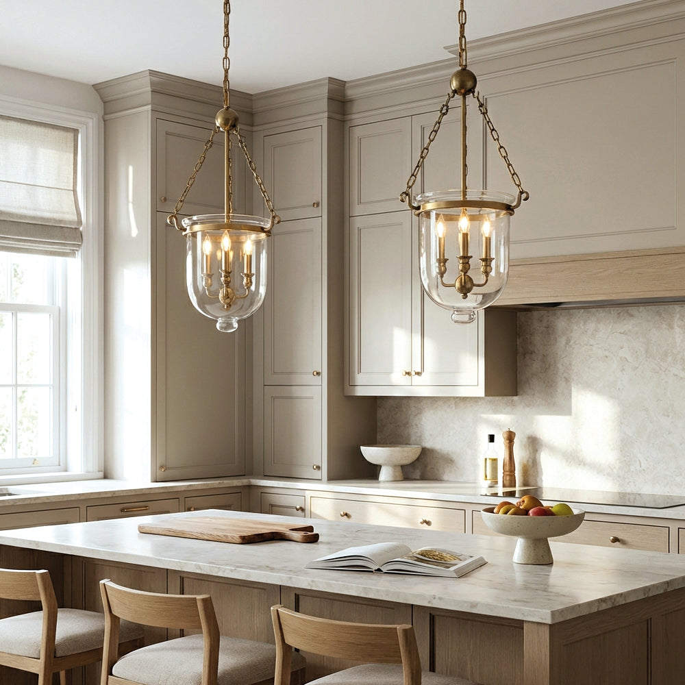 Loft Bar Candle Glass Pendant Lights