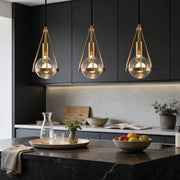 Blowball Gold Crystal Pendant Light