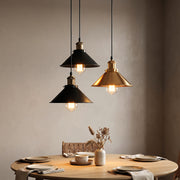 Brass Iron Plated Industrial Pendant Light