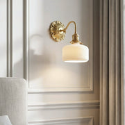 Copper Wandlamp Sconce Glass Wall Light
