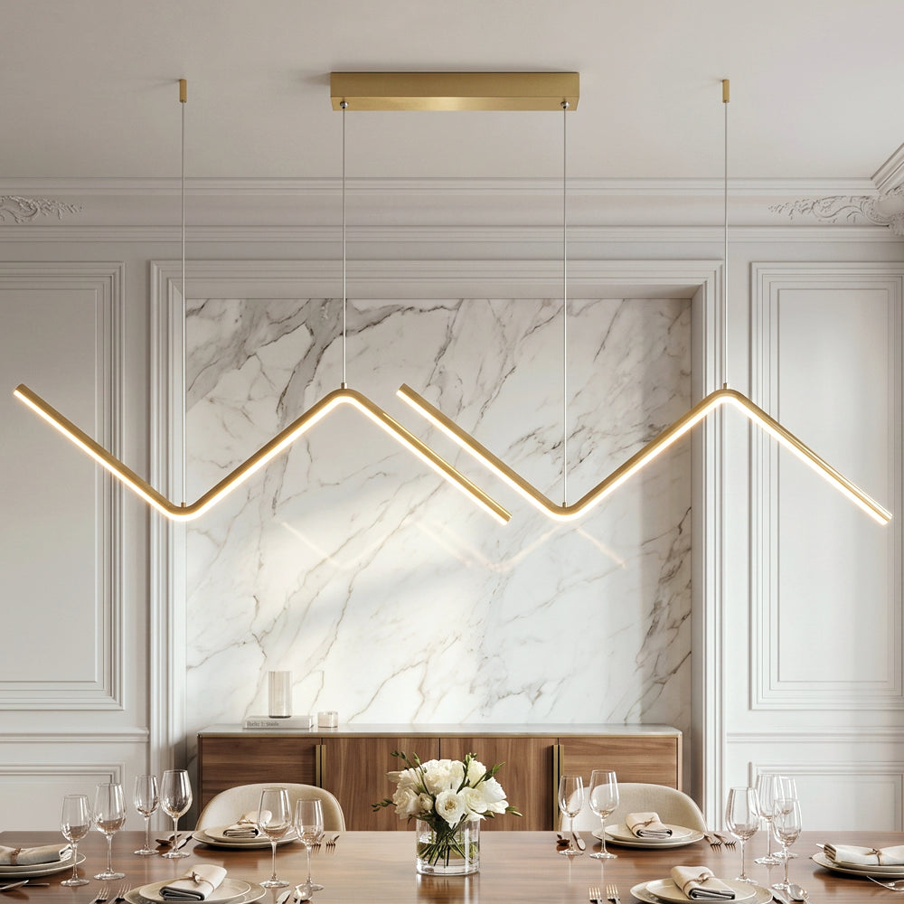 Classic Zig Zag Kitchen Island Branch Chandelier