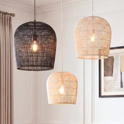 Japanese Wabi Sabi Wind Handmade Rattan Pendant Light
