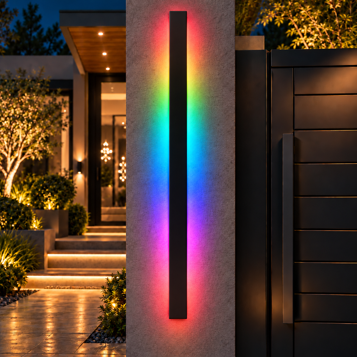 Aluminum Wall LED Light Waterproof Outdoor/Indoor (RGB)