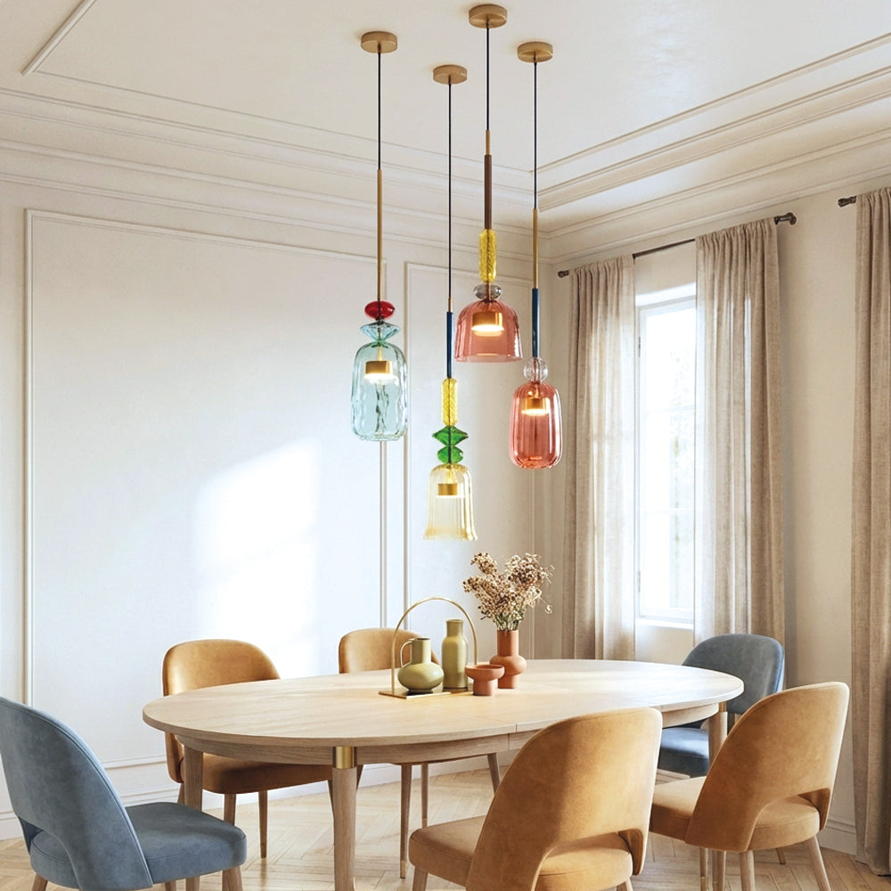 Nordic Glass Candy Pendant Lights
