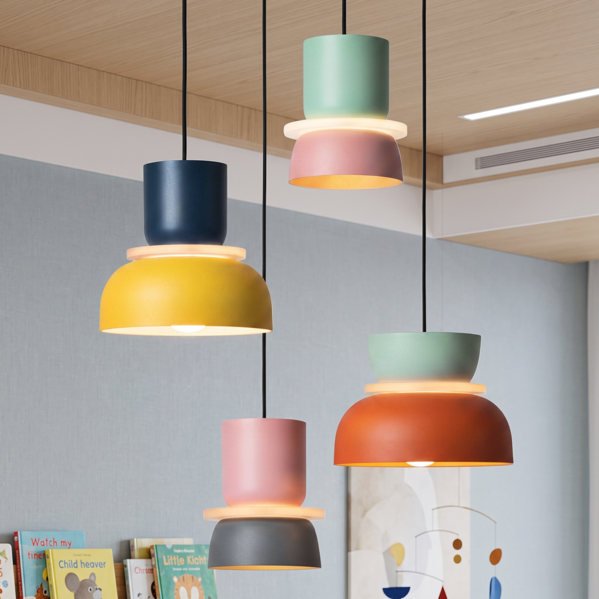 Colorful Macaron Pendant Hanging Light