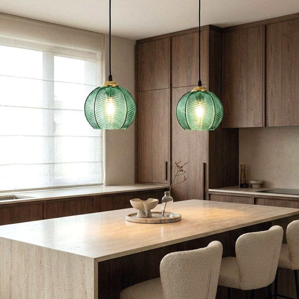 Contemporary Glass Patterned Pendant Lights