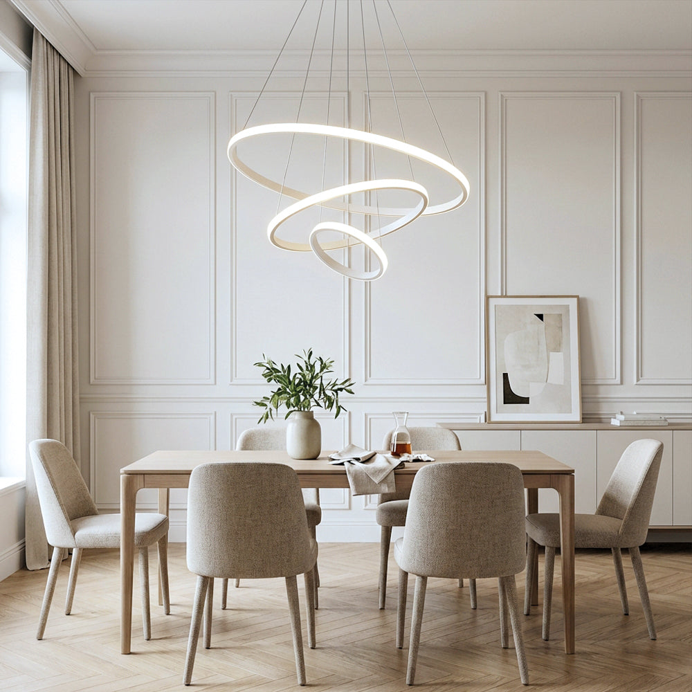 Modern LED Rings Circle Hanging Chandelier