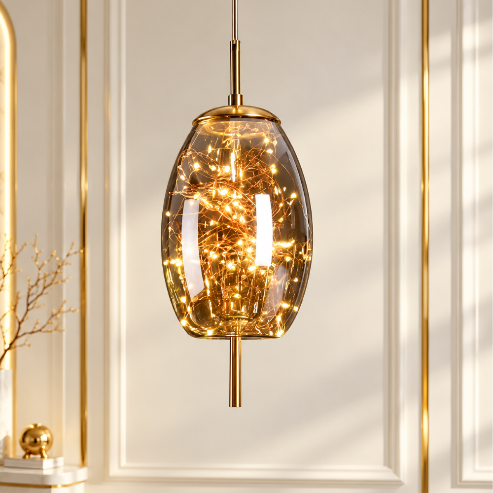 Luxury Glass Globe Sprinkle Pendant Light