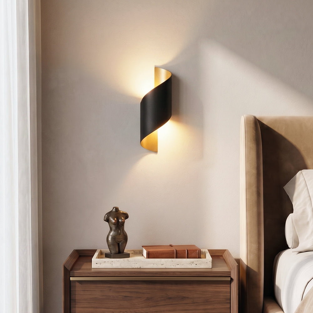 Modern Curl Twisted LED Wall Light