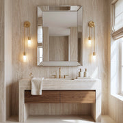 Modern Copper U-Shape Luster LED Wall Lamp