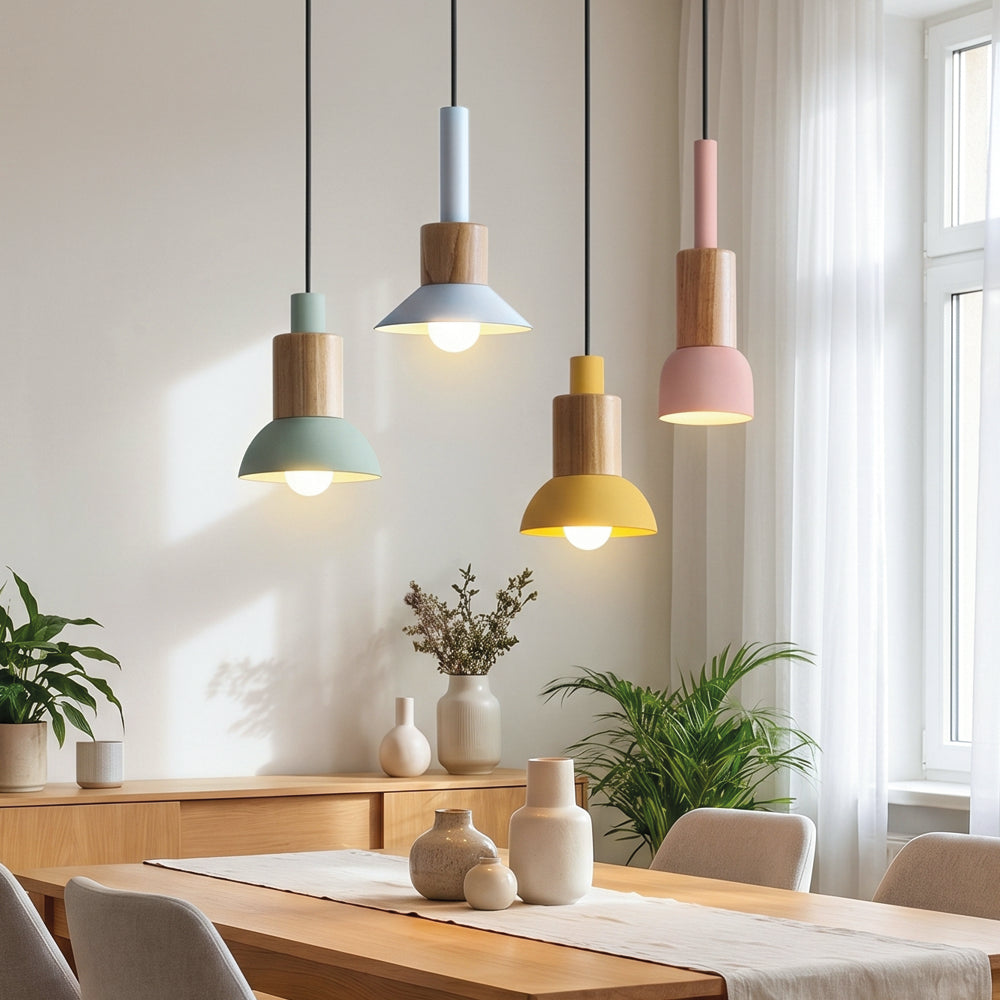 Timber Macaron Hanging Pendant Lights
