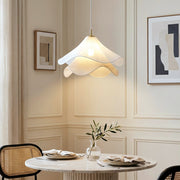 Nordic French Art Pleated Fabric Petal Chandeliers