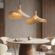 Vintage Handmade Bamboo Wicker Pendant Light