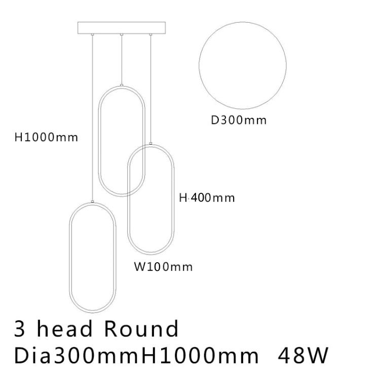 Stylish LED Hooped Pendant Lights
