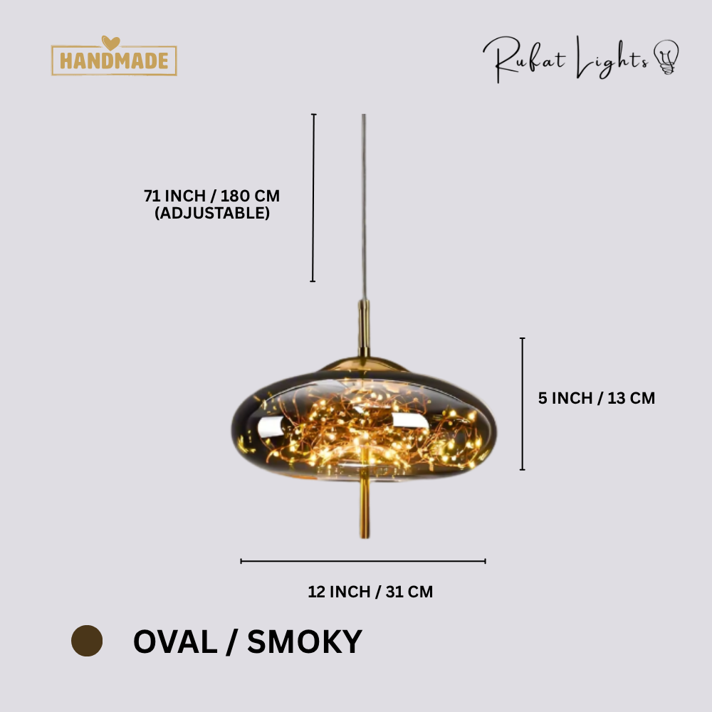 Luxury Glass Globe Sprinkle Pendant Light
