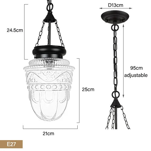Vintage Glow Designer Glass Pendant Lights