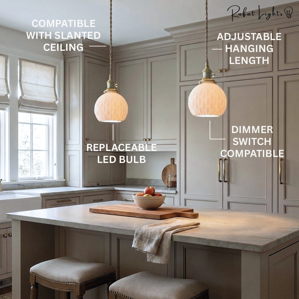 Japanese Handmade Ceramic Pendant Lights