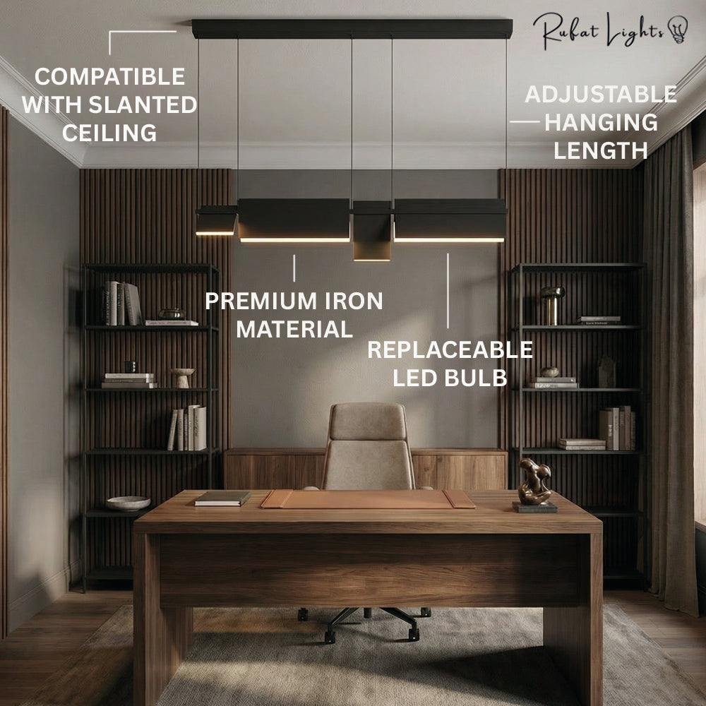 Axis Modular Rotatable Black Pendant Lights