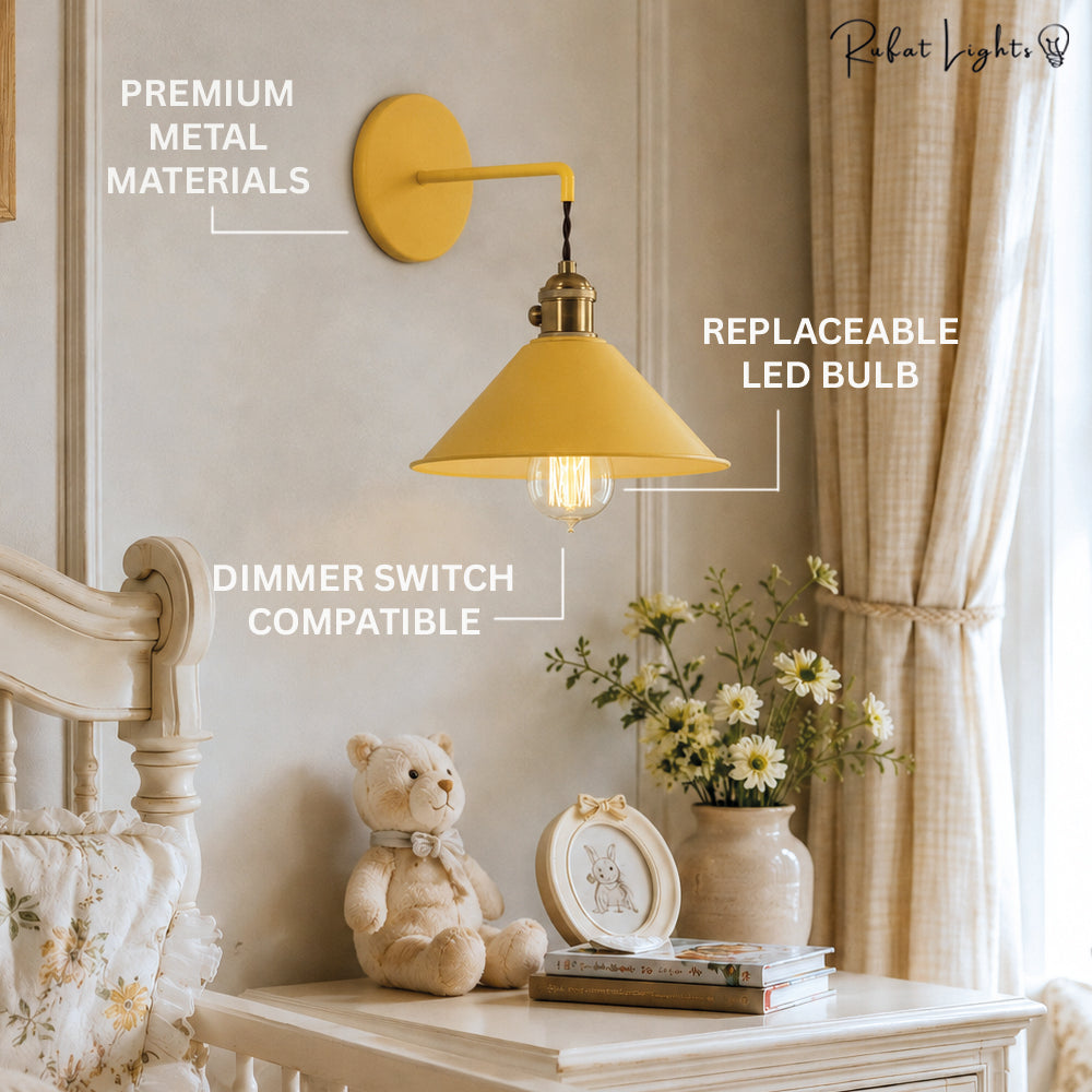 Antique Colored Metal Wall Light