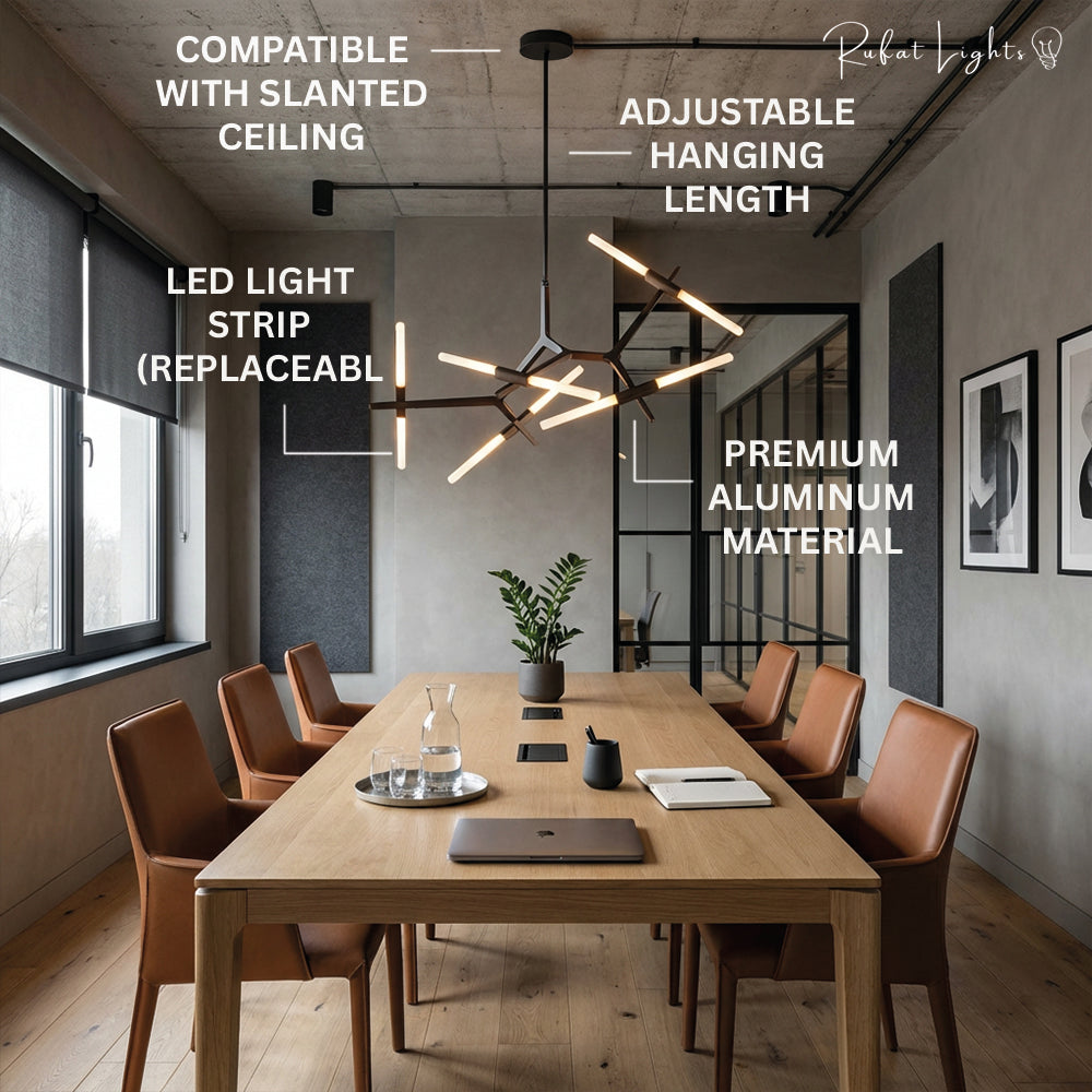 Sputnik Industrial Tree Branch Chandelier