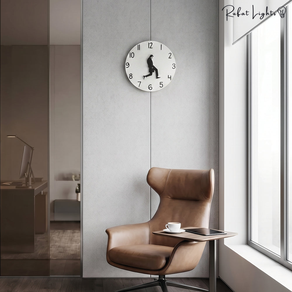 Funny Wall Clock Minimalist Round Wall Clock