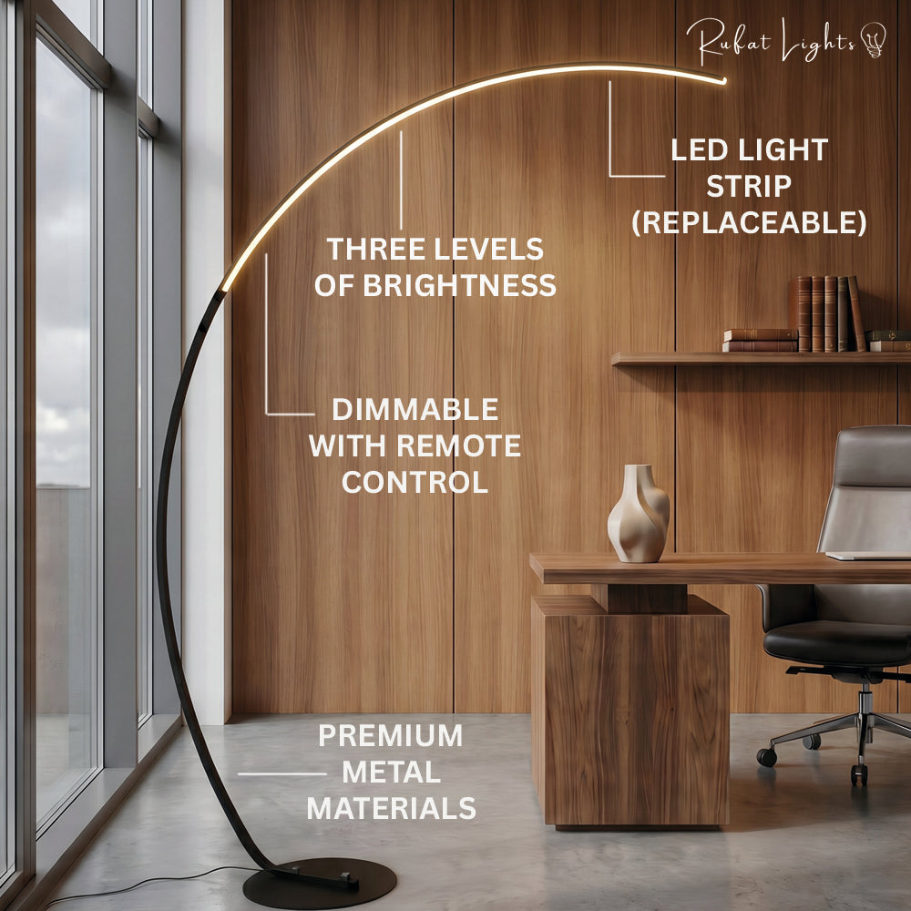 Nordic Arc Shape LED Floor Lamp
