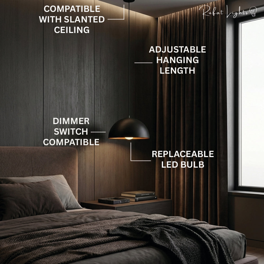 Nordic Vintage Dome Pendant Light