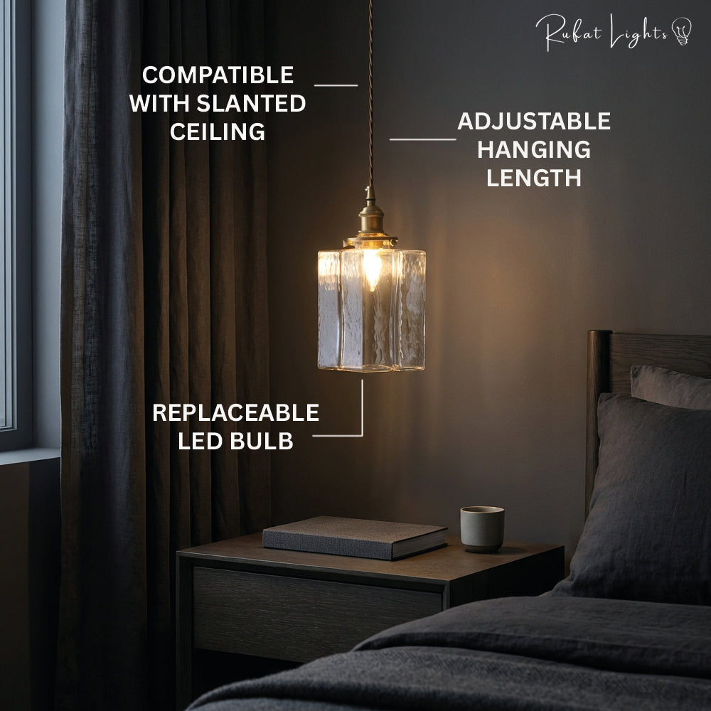 Elegance Glass Hanging Pendant Light