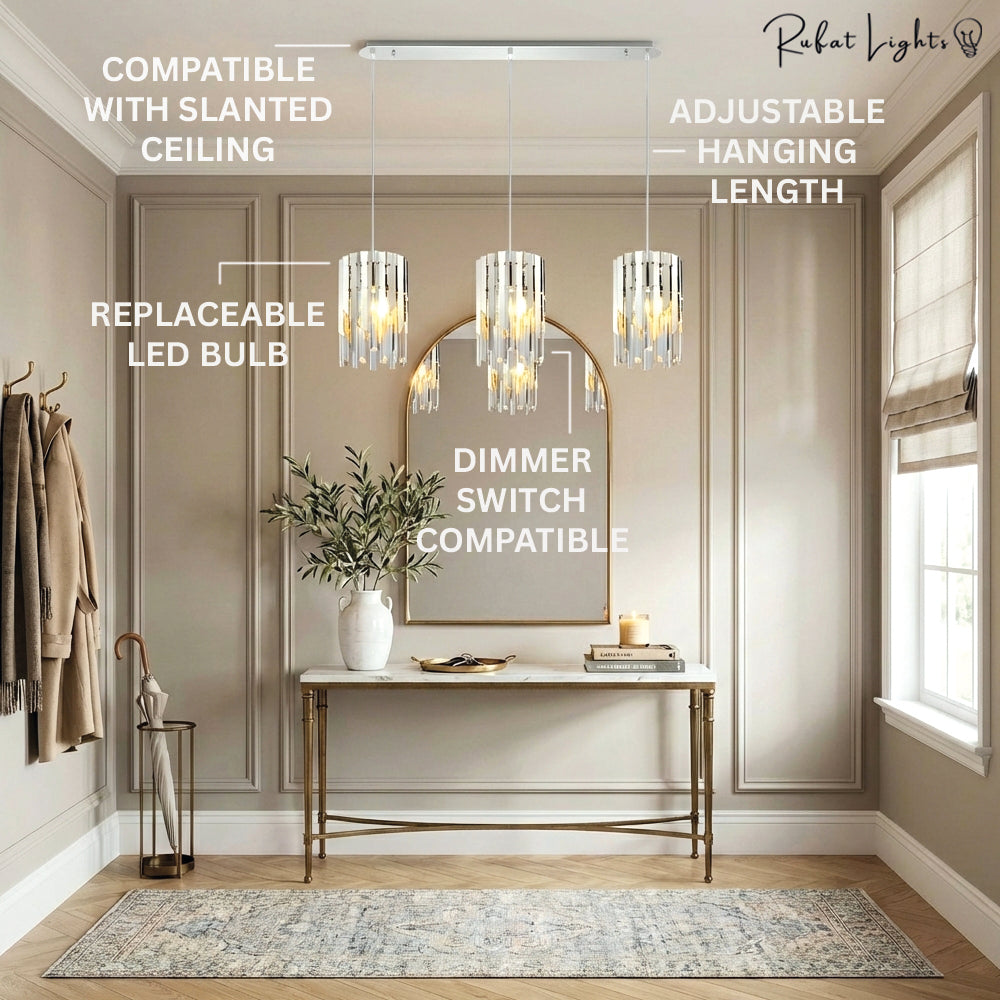 Modern Crystal K9 Round Gold Chandelier