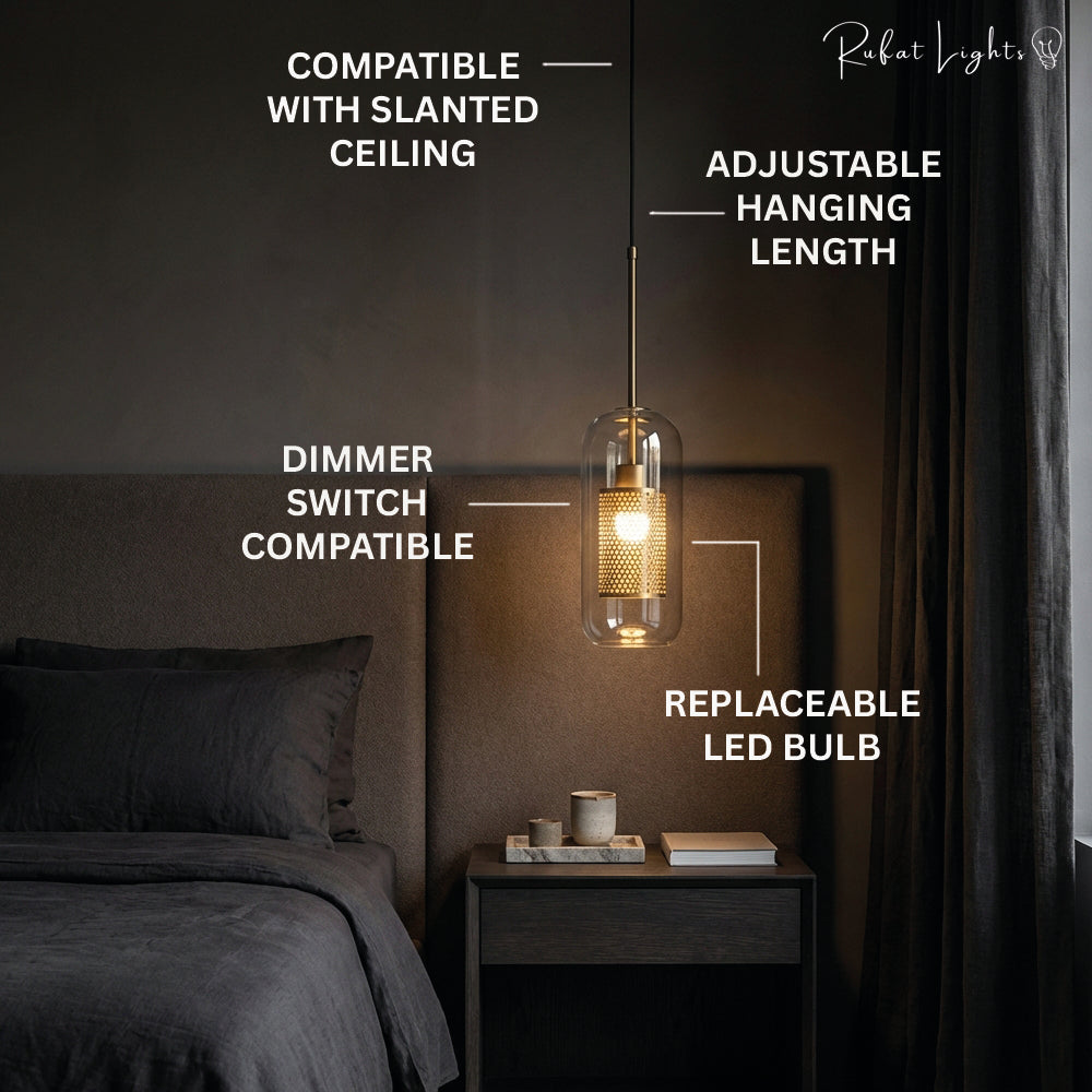Modern Loft Glass Ball Pendant Light