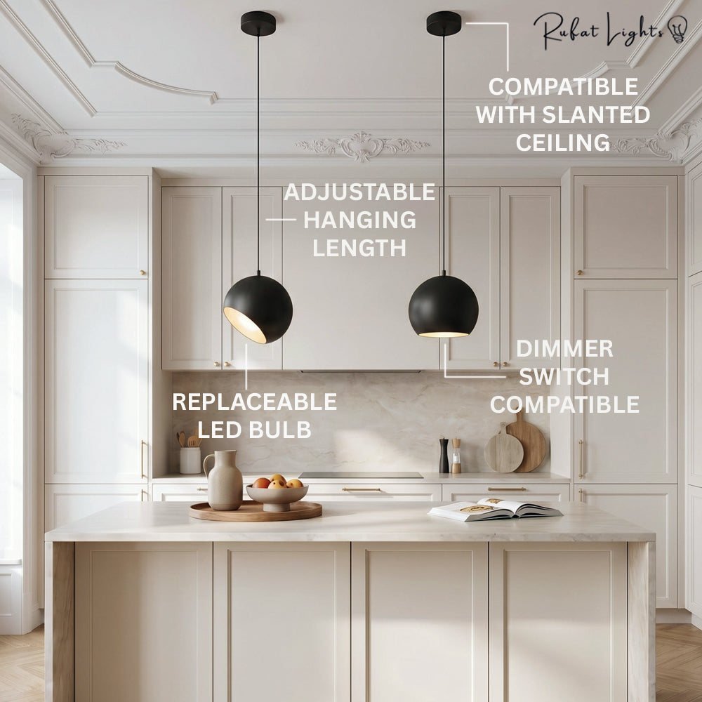Round Modern Simple Ball Chandelier Pendant Light